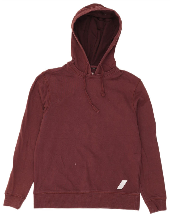 Zara Herren-Kapuzenpullover, klein, braune Baumwolle