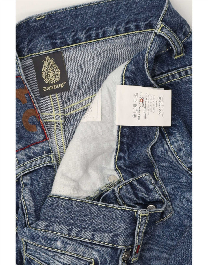Dondup Damen Distressed Slim Jeans W31 L29 Blaue Baumwolle