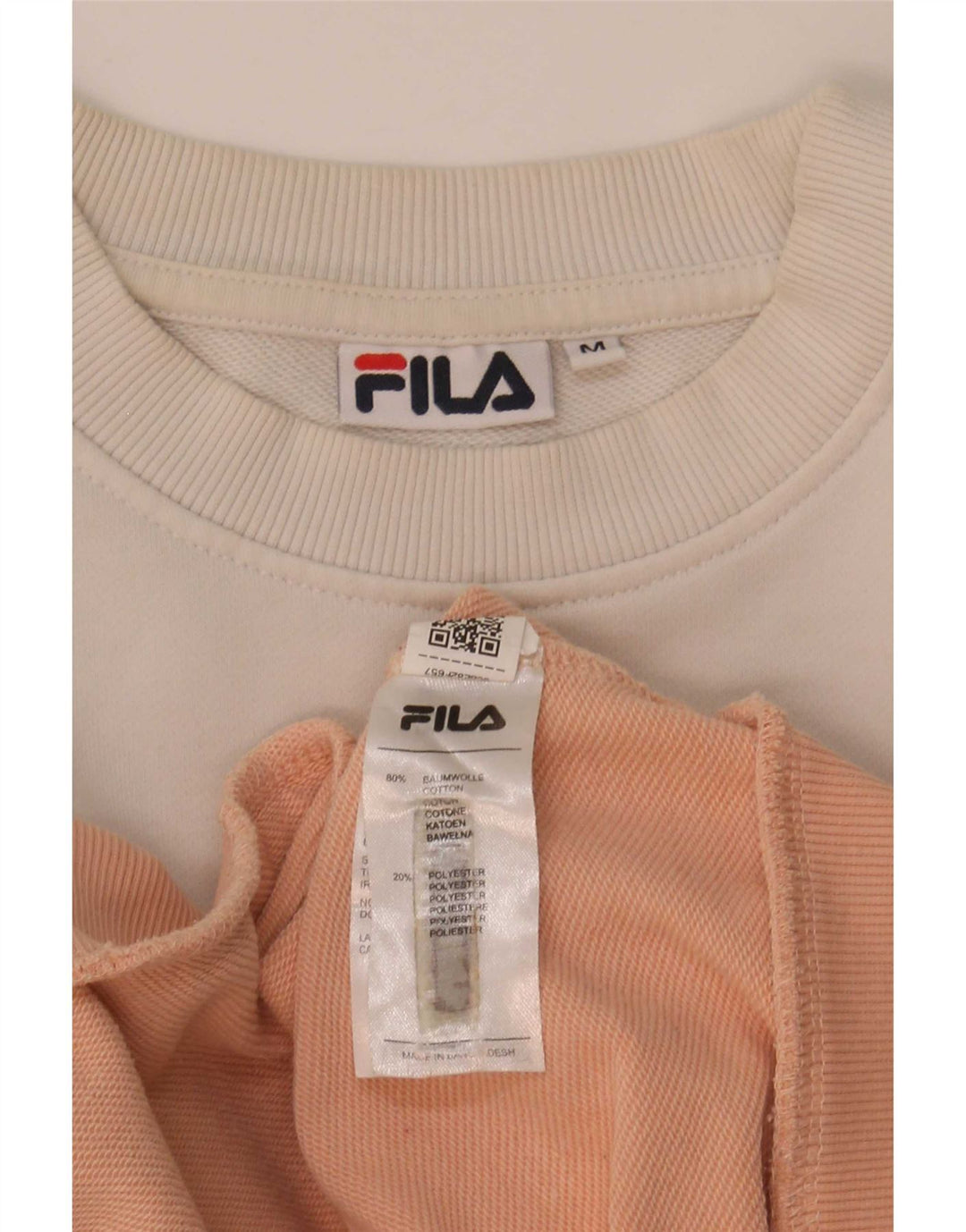 Fila Damen Grafik-Sweatshirt-Pullover UK 14 Medium Mehrfarbig