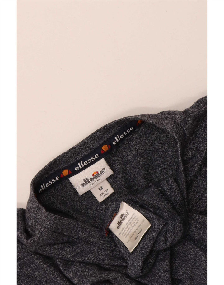 Ellesse Herren-T-Shirt mit Grafik, mittelgrau gesprenkelte Baumwolle