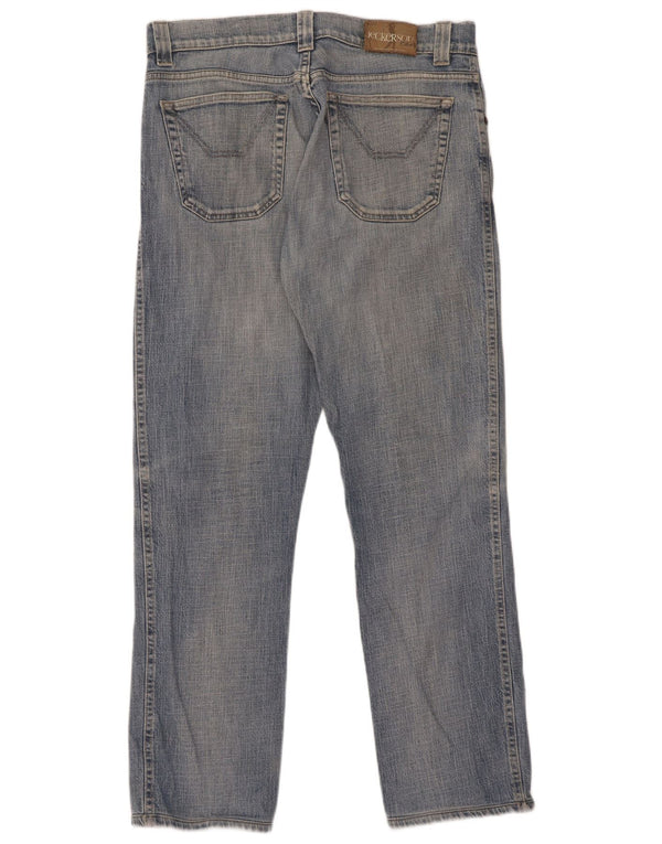 Jeckerson Herren Straight Jeans W34 L31 Blaue Baumwolle