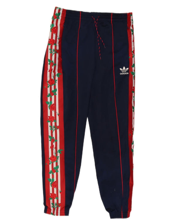 Adidas Damen-Trainingsanzug mit Grafik, Jogginghose, UK 8, Größe S, Marineblau