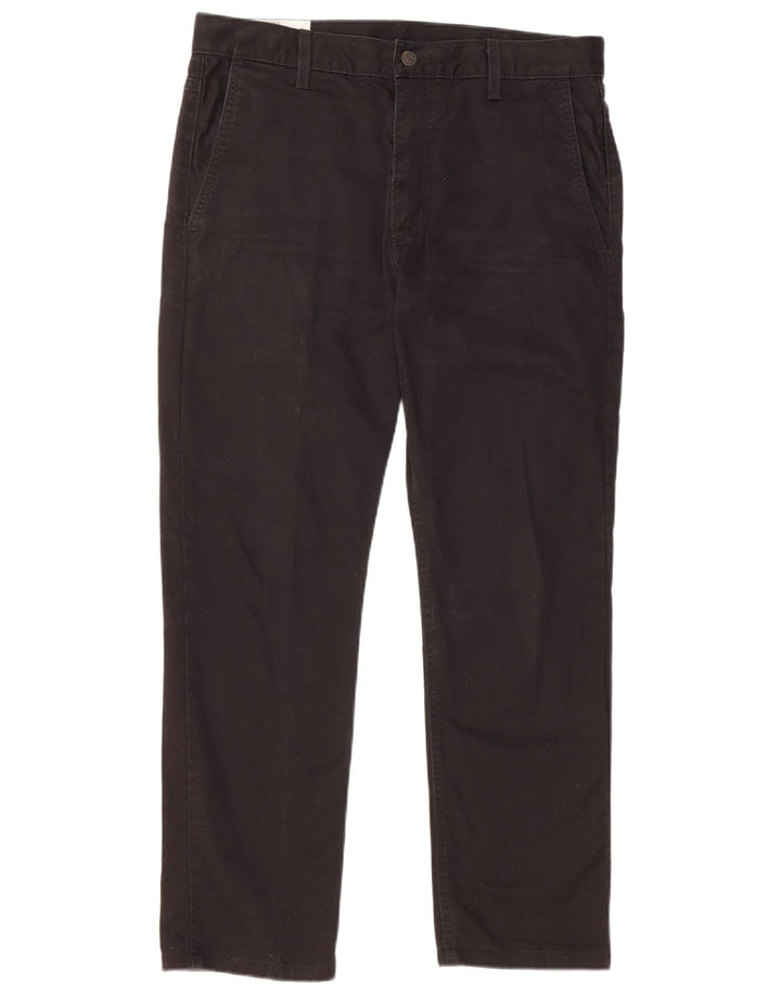 Levi's Herren gerade Chinohose W32 L27 schwarze Baumwolle