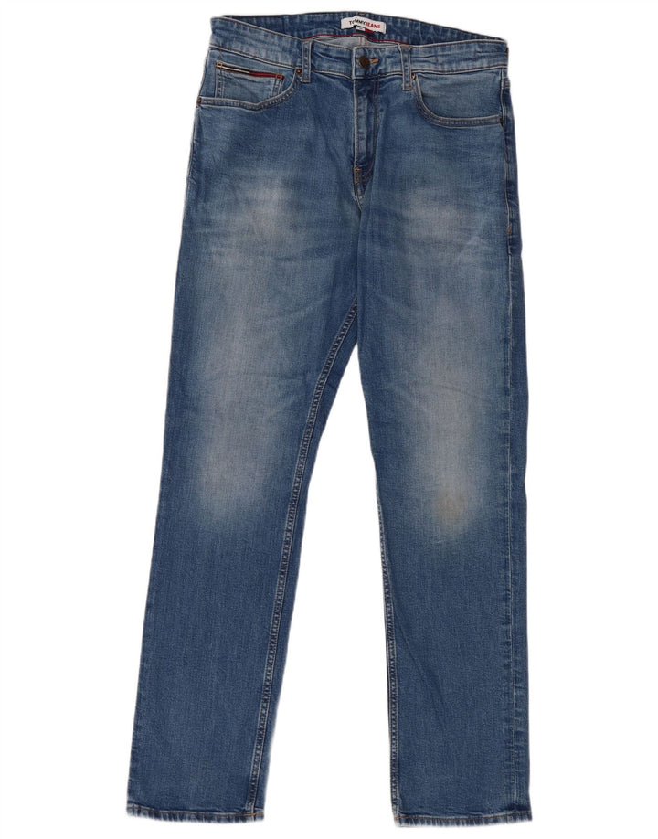 Tommy Hilfiger Herren Ryan Regular Straight Jeans W32 L32 Blaue Baumwolle