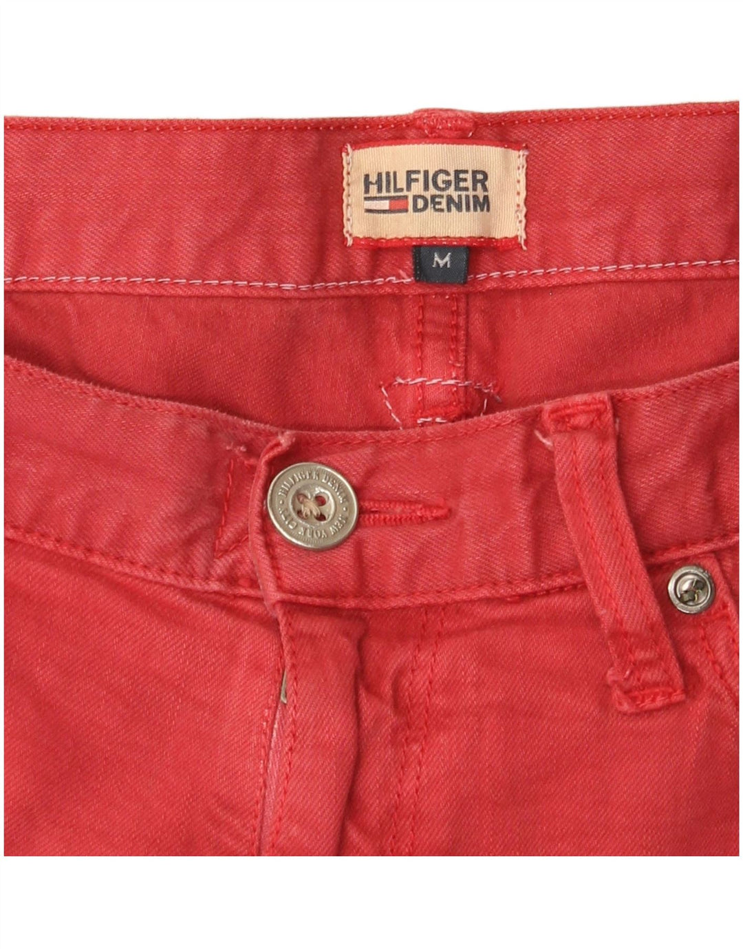 Tommy Hilfiger Herren Slim Jeans Medium W32 L34 Rot