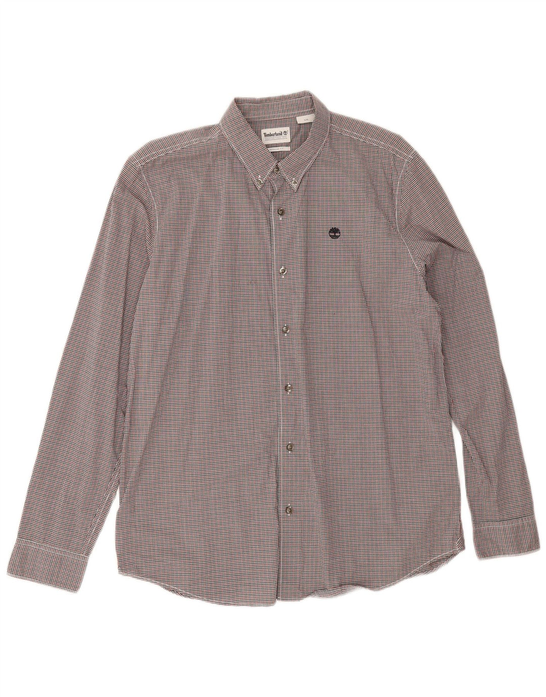 Timberland Herren-Hemd mit normaler Passform, groß, mehrfarbig, Gingham-Baumwolle