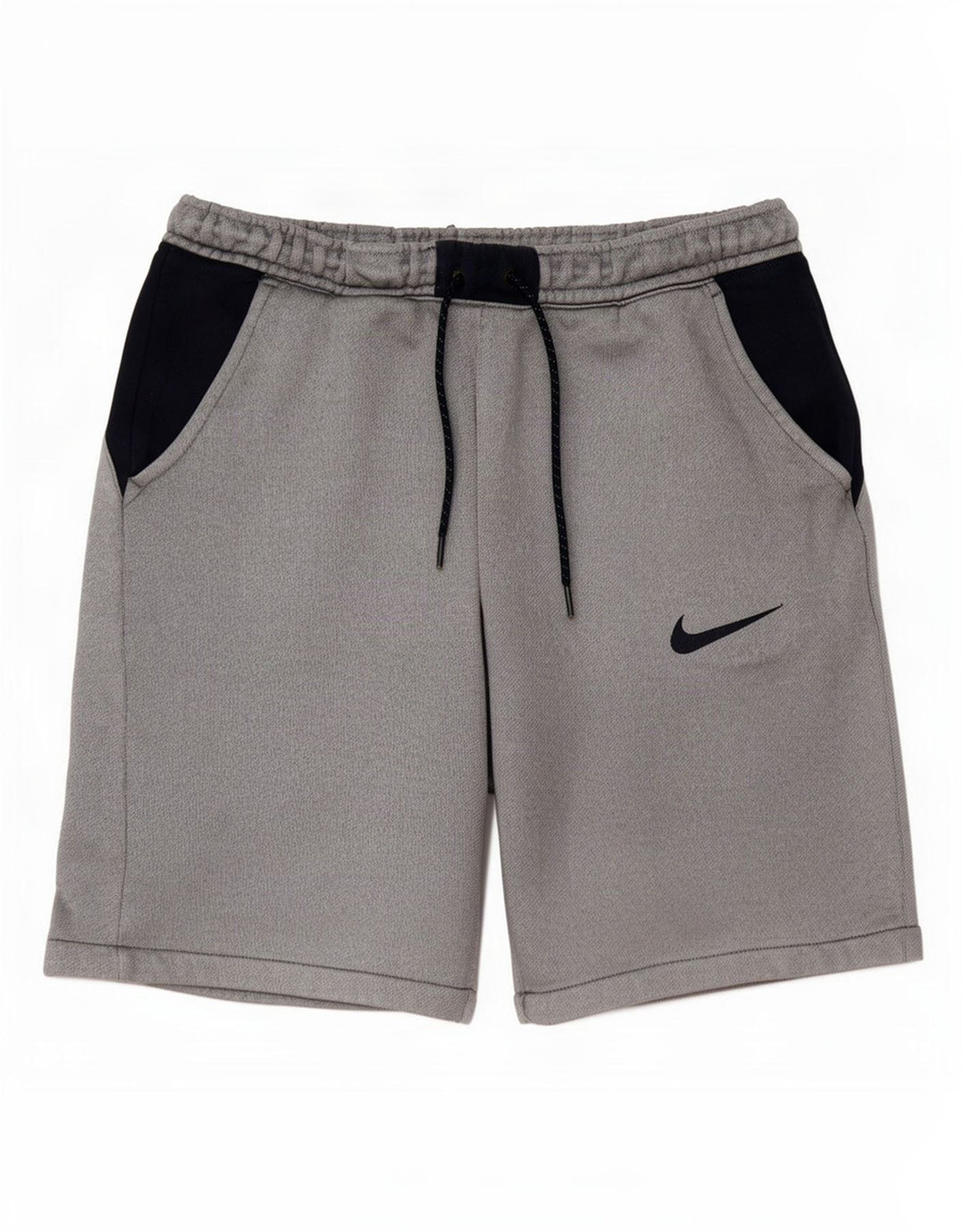 Nike Herren-Sportshorts, groß, graue Colourblock-Baumwolle