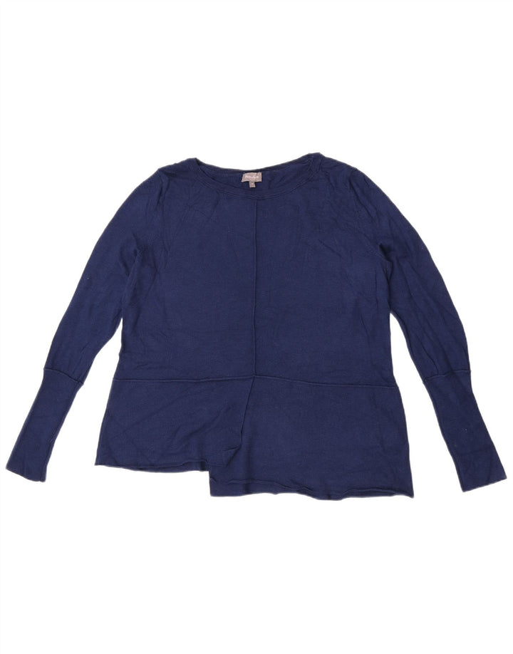 Phase Eight Damen-Pullover, übergroß, U-Boot-Ausschnitt, Gr. 10, Marineblau