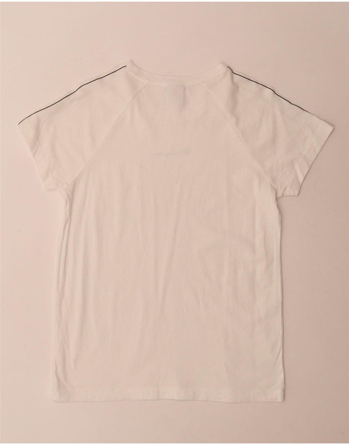 Champion Herren Grafik-T-Shirt-Oberteil Mittelweiß