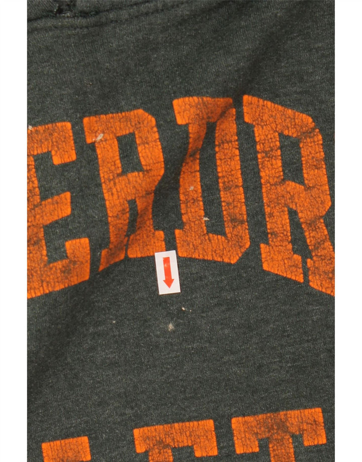 Superdry Herren-Kapuzenpullover mit Grafik, Größe 2XL, grüne Baumwolle