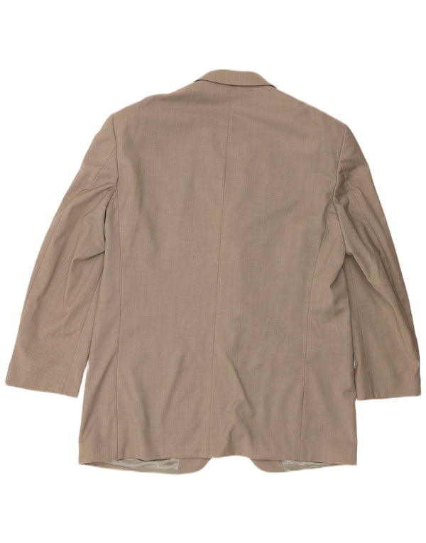Kenzo Herren 3-Knopf-Blazerjacke IT 56 3XL Beige Wolle