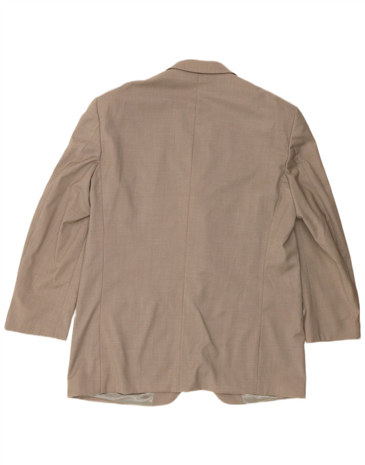 Kenzo Herren 3-Knopf-Blazerjacke IT 56 3XL Beige Wolle