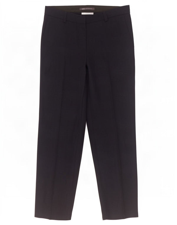 Marks & Spencer Damen-Anzughose mit gerader Passform, UK 10, Größe S, W30, L28, Marineblau