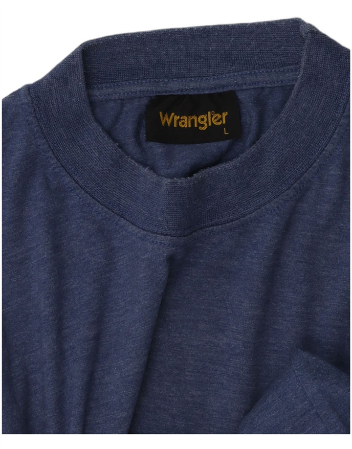 Wrangler Herren T-Shirt Top Large Blau