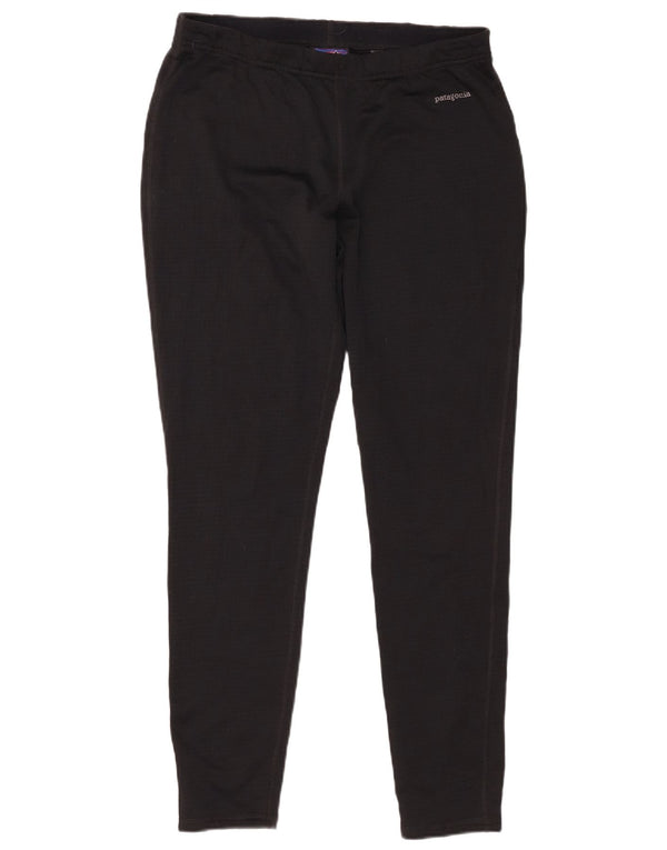 Patagonia Damen Polartec Leggings UK 16 Large Schwarz Polyester