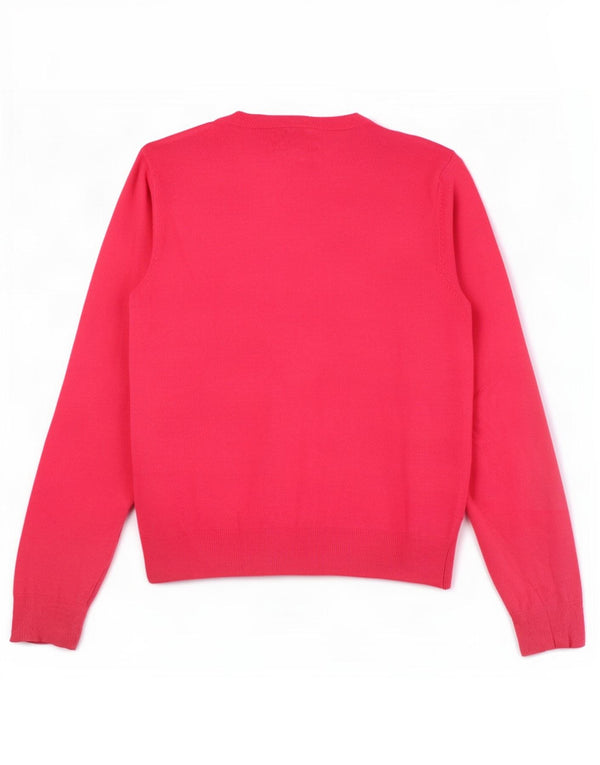 Marks & Spencer Damen Crop Cardigan Pullover UK 12 Mittelrosa Viskose
