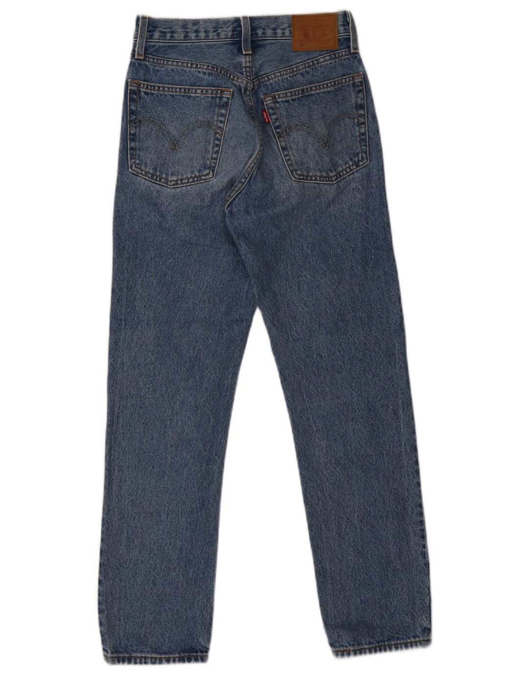 Levi's Damen 501 Straight Jeans W24 L28 Blaue Baumwolle