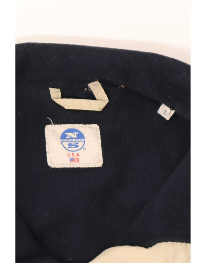 North Sails Herren Bomberjacke, gepolstert, UK 40, Größe L, Khaki, Polyamid