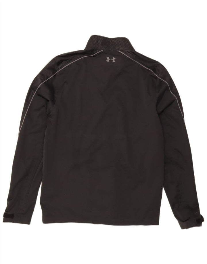 Under Armour Herren-Trainingsanzug-Top-Jacke, kleines schwarzes Nadelstreifen-Polyester