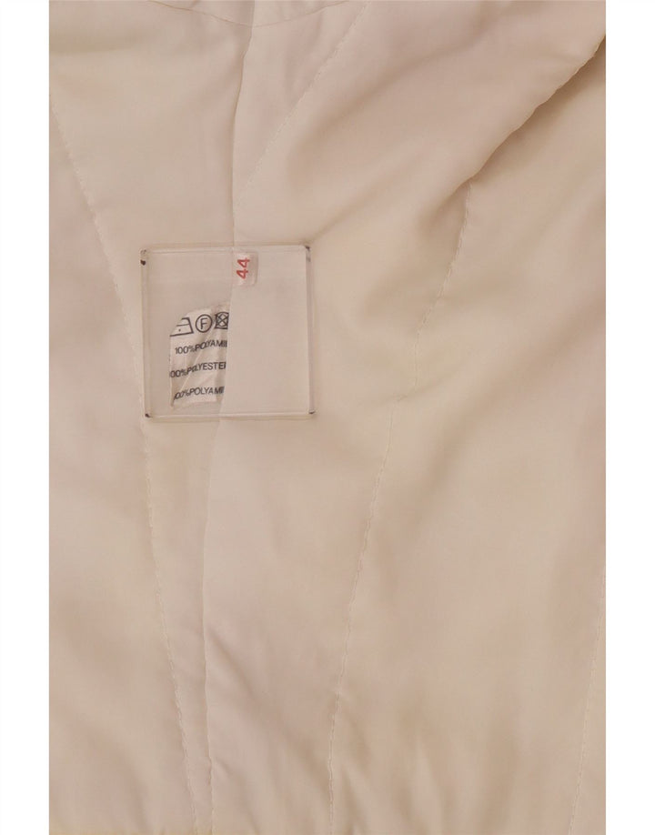 Vintage Damen Übergroße Windjacke EU 44 XL Gelbes Polyamid