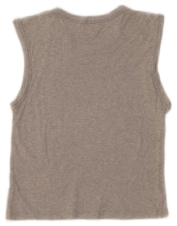 Calvin Klein Damen Weste Top UK 12 Mittelgrau