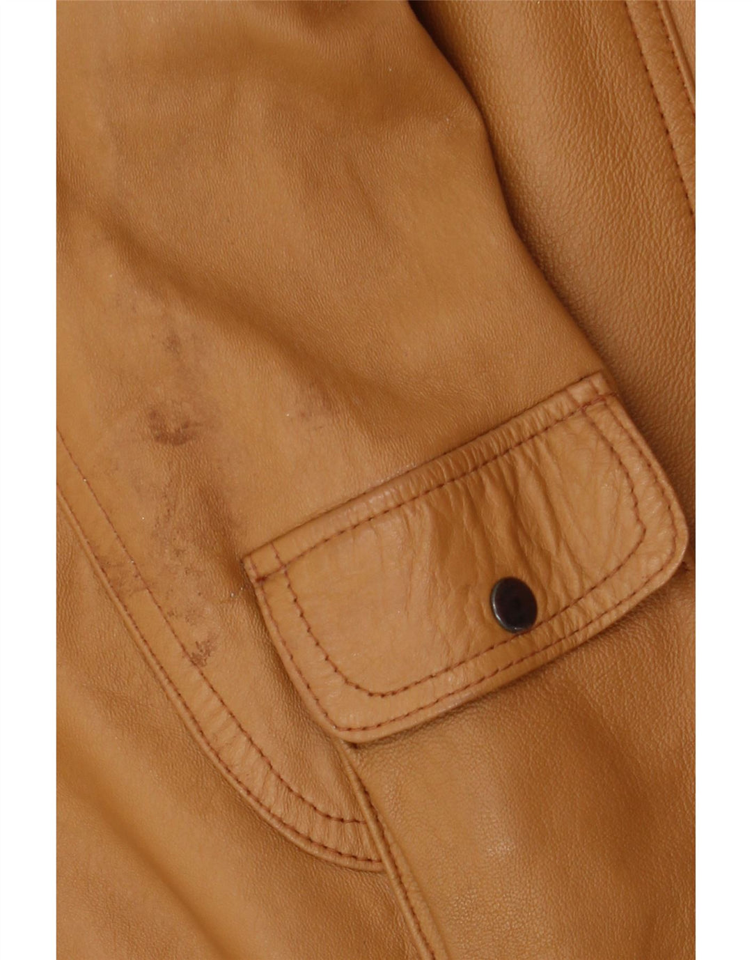 Pointers Herren-Lederjacke mit lockerer Passform, UK 38, mittelbraunes Leder