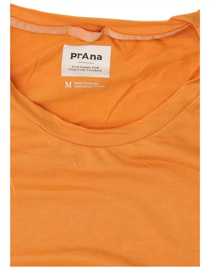 Prana Herren T-Shirt Top Mittelorange Synthetik