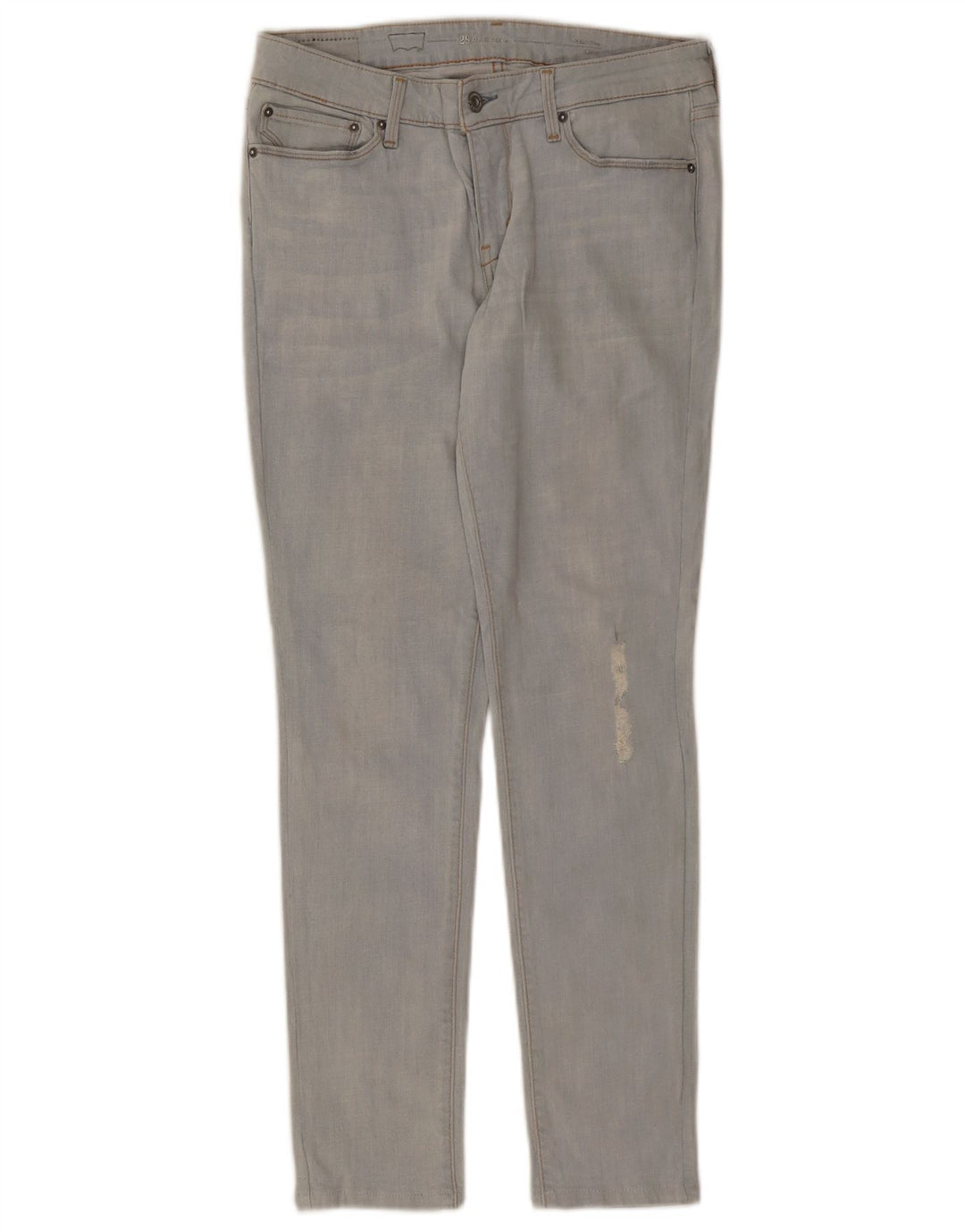 LEVI'S Damen Demi Curve Distressed Skinny Jeans W29 L29 Blau