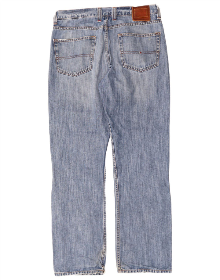 Tommy Hilfiger Herren Straight Jeans W32 L32 Blaue Baumwolle