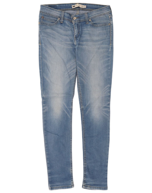Levi's Damen Demi Curve Low Waist Skinny Jeans W29 L32 Blaue Baumwolle