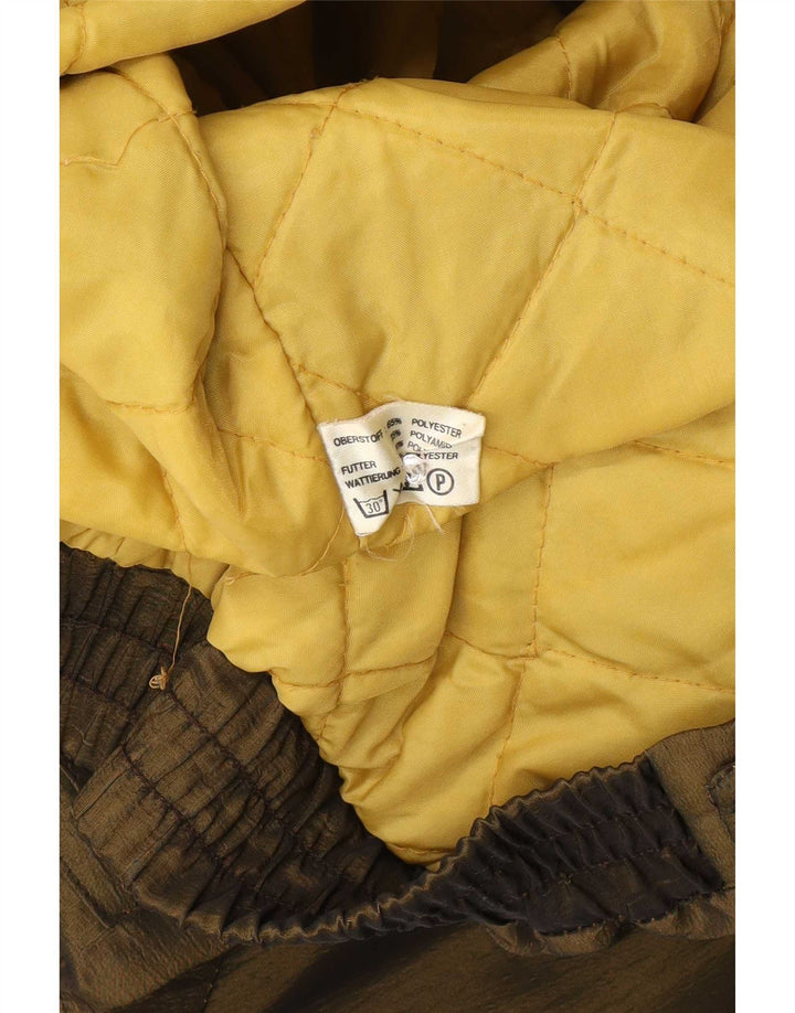 Vintage Womens Hooded Oversized Parka Jacket UK 14 Medium Khaki Polyester
