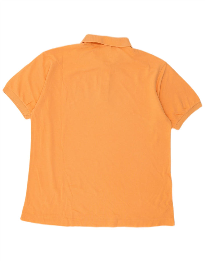 LACOSTE Herren-Poloshirt, Größe 5, große orangefarbene Baumwolle
