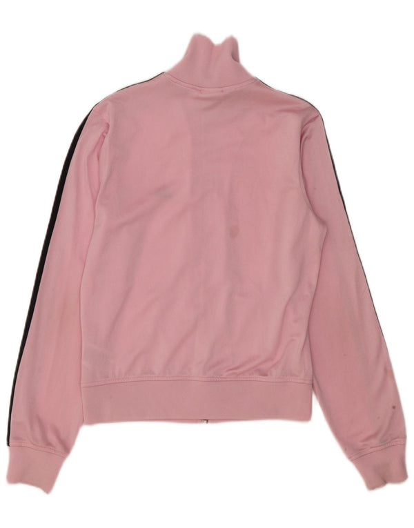 Adidas Damen-Trainingsanzug-Top-Jacke, UK-Größe 8, klein, rosa, Polyester