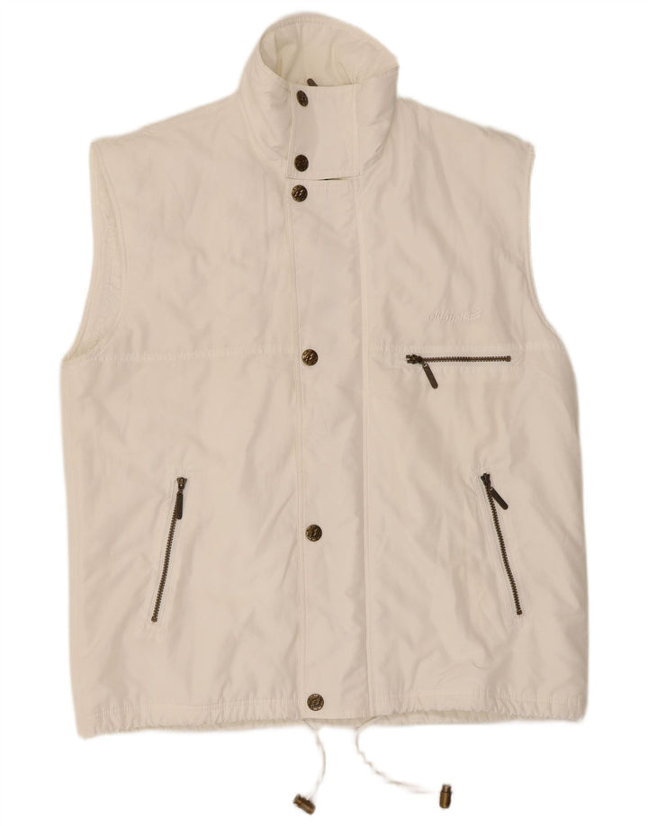 Olympia Herren-Utility-Gilet UK 40 Large Weiß Polyester