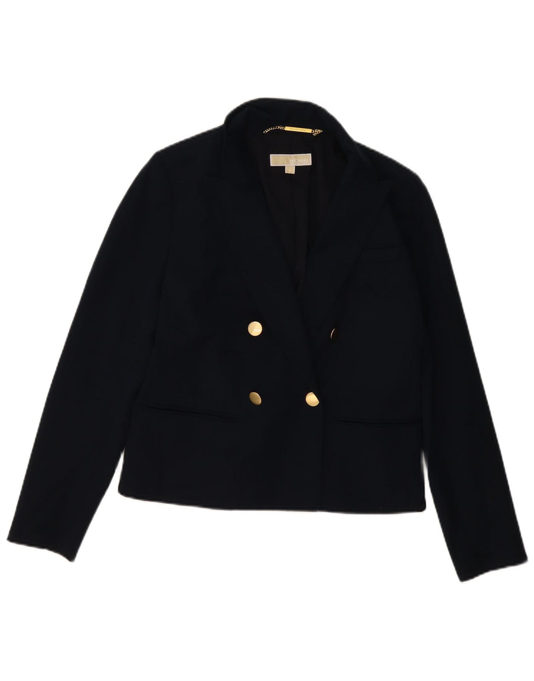 MICHAEL KORS Damen Zweireiher-Blazerjacke US 8 Mittelmarineblau