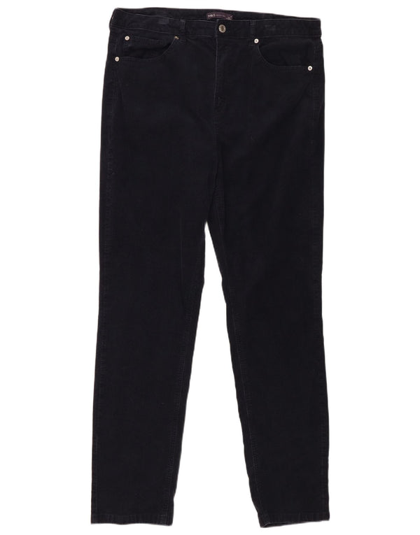 Marks & Spencer Damen Skinny Cordhose UK 18 XL W36 L30 Marineblau