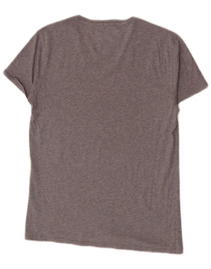 Tommy Hilfiger Herren T-Shirt Top Small Grau Baumwolle