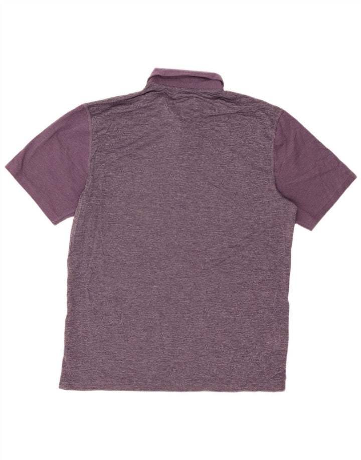 EDDIE BAUER Herren Poloshirt Medium Lila Baumwolle