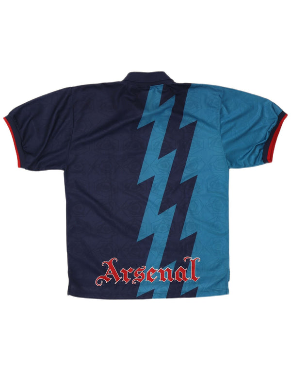 Nike Herren Arsenal FC 1995–1996 Auswärtstrikot XL, Blau, Farbblock, Sport