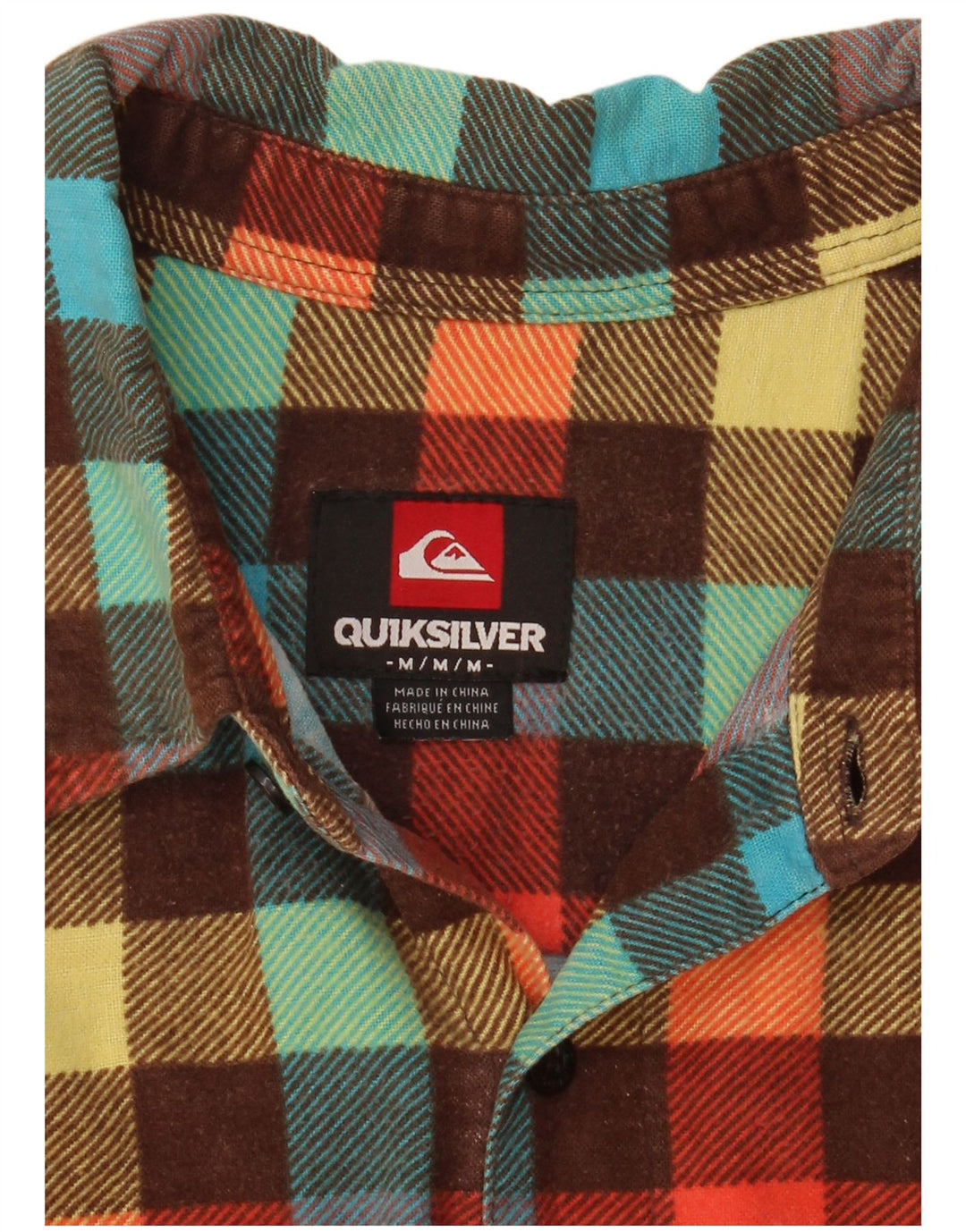 Quiksilver Herren-Flanellhemd, mittelgroß, mehrfarbig kariert