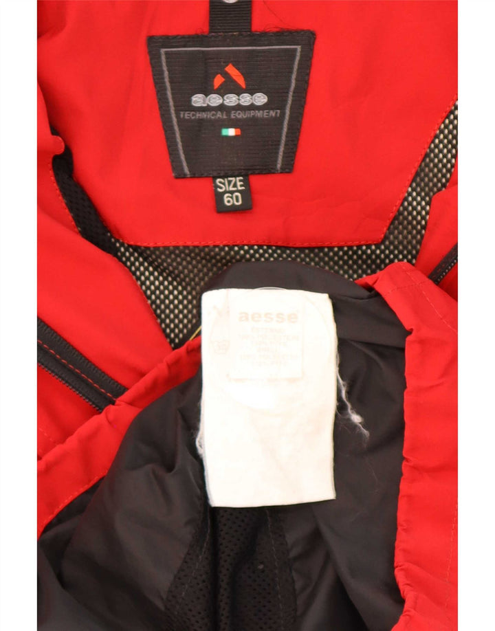 Aesse Herren Regenjacke mit Kapuze IT 60 5XL Rot