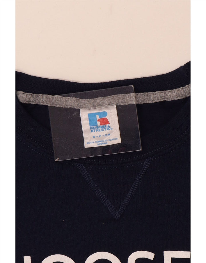 RUSSELL ATHLETIC Herren-Sweatshirt mit Grafik, Größe S, marineblau, Baumwolle