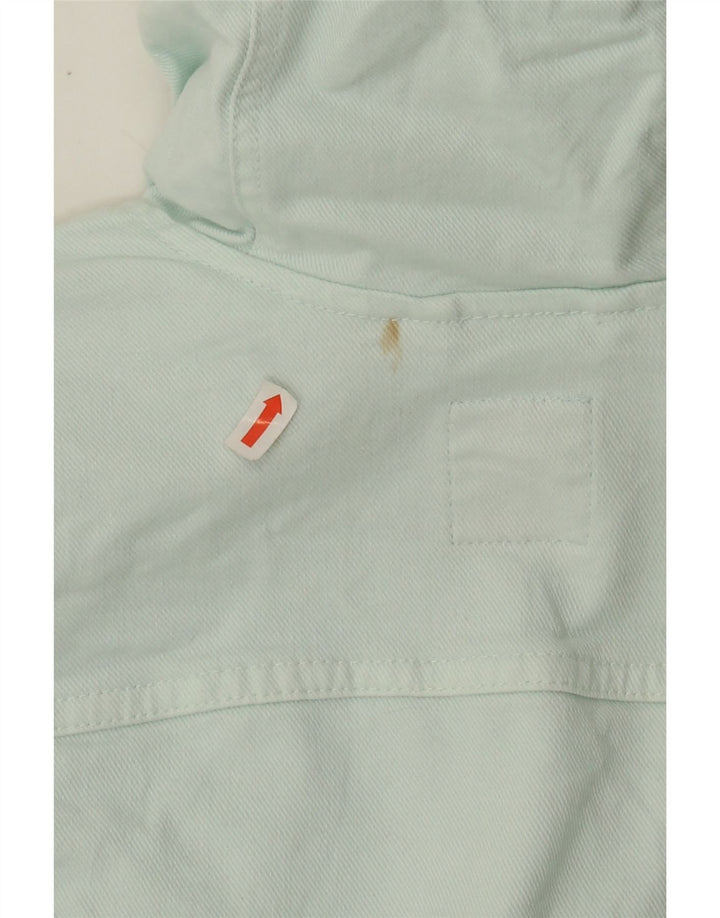 LACOSTE Womens Hooded Denim Jacket UK 12 Medium Blue Cotton Vintage Lacoste and Second-Hand Lacoste from Messina Hembry 