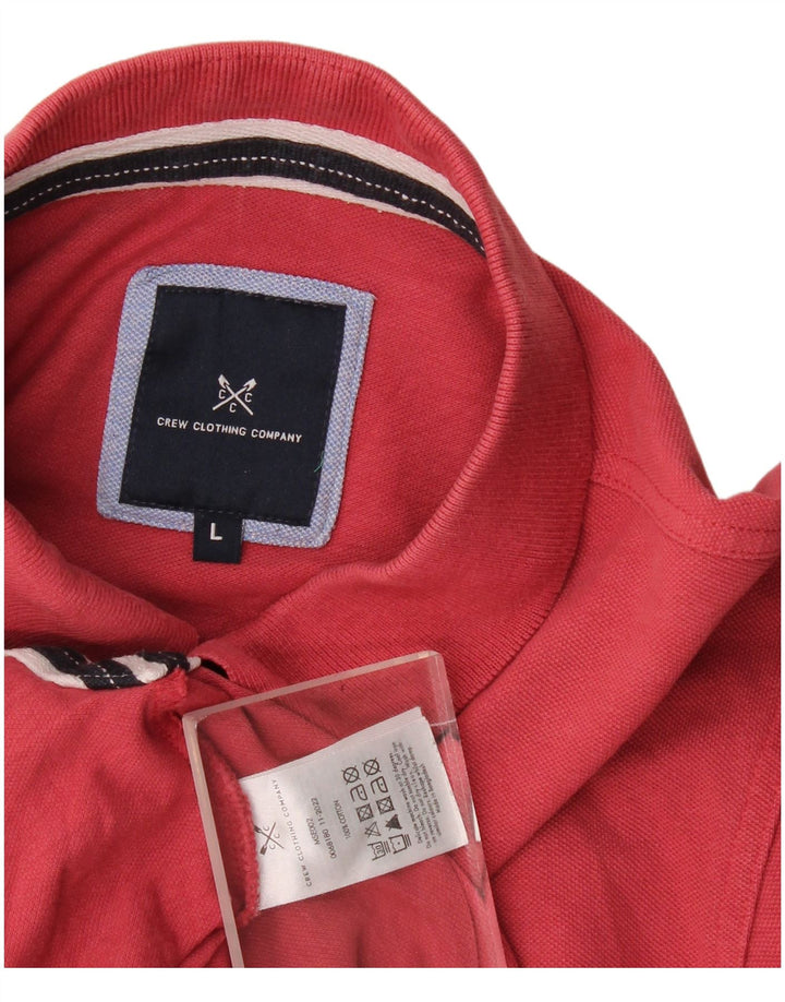 Crew Clothing Herren-Poloshirt, groß, rote Baumwolle