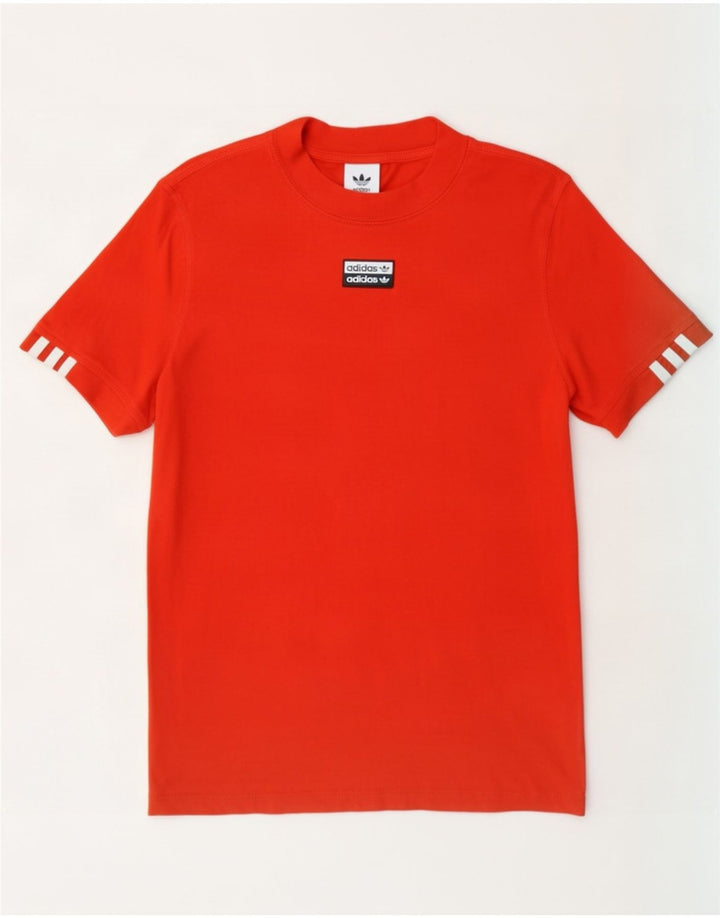 Adidas Herren T-Shirt Top Mittelorange Baumwolle