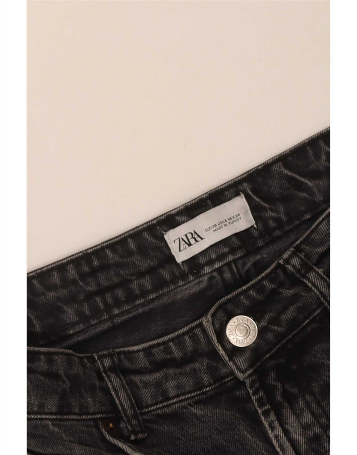 Zara Damen Loose Jeans EU 38 Small W28 L27 Grau