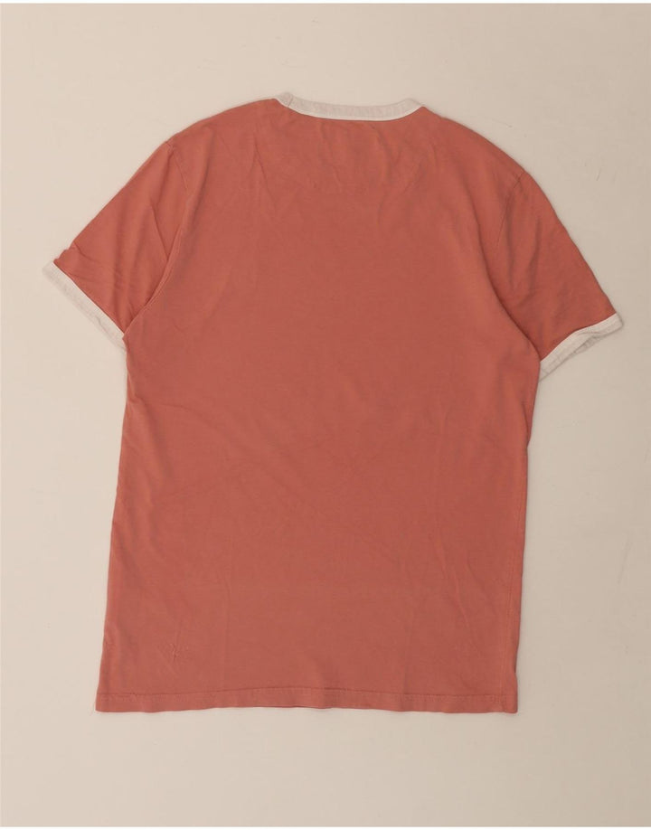 Lyle & Scott Herren T-Shirt Top Small Rosa Baumwolle