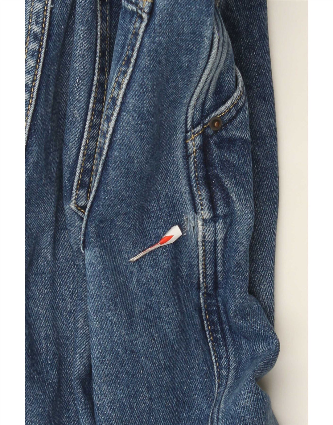 Massimo Dutti Damen-Jeans mit weitem Bein, EU 40, Mittel W30 L30, blaue Baumwolle