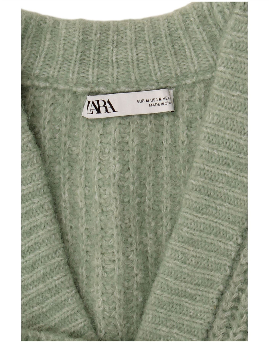 Zara Damen-Strickjacke in Übergröße, Gr. 14, Mittelgrün