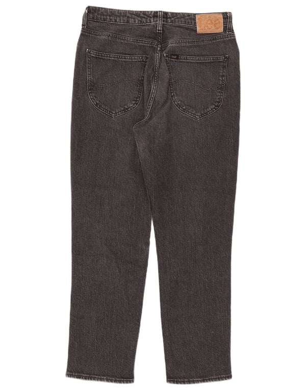 Lee Damen Carol Slim Jeans W30 L26 Graue Baumwolle